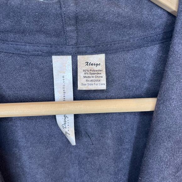 By Design NWT Women's‎ Grey Suede Looking Fringe Vest Size XL - Picture 6 of 7